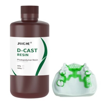 JAMGHE D-CAST Dental Castable Resin for 3D Printers | 405nm UV Curable Liquid Photopolymer Resin for Dental Lab & Crown Bridge Casting
